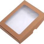 Cutie 10x13xh2 cm, Kraft, cu display