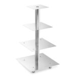Cake stand square 3 levels h 34 cm, 51028