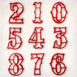 Number Cookie Cutter Set 9 pcs, KD-RP12489