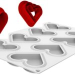 Silicone mould LEVEL HEARTS 35