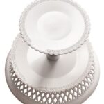 CAKESTAND WHITE 2 LEVELS, 079