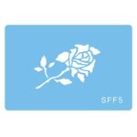 STENCIL - SINGLE ROSE STEM 43 x 30 mm, SFF5
