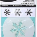 STENCIL - SNOWFLAKES SET OF 3 90 mm, SA23