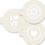STENCIL - LOVE set of 3 pcs, d 90 mm, SA21