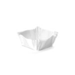 WHITE SQUARE CUPS 25x25mm, h12,5mm, 2602