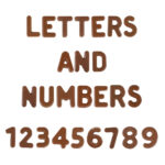 Pralines Mould LETTERS & NUMBERS M, MA3005
