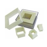 Pastry cutters Set, Square plain Sh, 166102