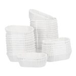 WHITE OVAL CUPS 40x105mm, h25mm, 2512